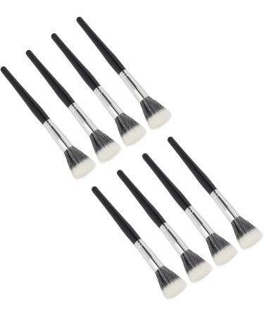 Stippling Brushes Soft Bristles Flat Top Ergonomic Handle 8 Piece Makeup Brush Set for Liquid Foundation - Buy Online on GoSupps.com