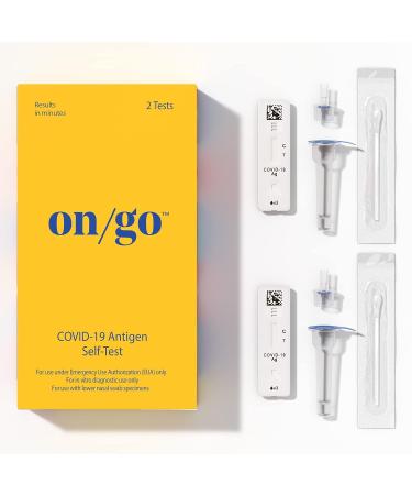 COVID-19 Antigen Self-Test Kit with Test-to-Treat App | 2 Tests | FDA EUA Authorized | Fast 10-Minute Results | Easy At-Home Use - Buy Online on GoSupps.com