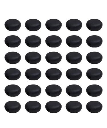 Magiclulu 100 st adjustable hook cord stopper football pearls for bracelets spring round gag stopper button for facial mask adjustable mask buckle spring controller cable lock