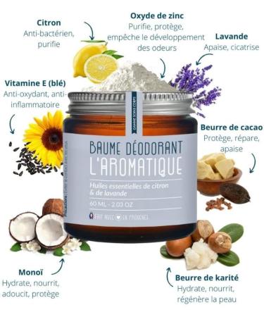 Organic deodorant balm L Aromatique - Buy Online on GoSupps.com