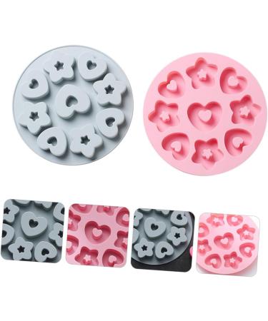 Zerodeko 2pcs Donut Mold Silicone Molds Heart Decor Heart Cake Pan Heart Pudding Mold De para Gelatinas Biscuits Mold Biscuits Mould Fondant Mold Fudge Food Supplement Box Silica Gel Baby 20.5X20.5X2CM - Buy Online on GoSupps.com