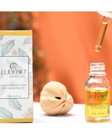 Pure Cacay Oil and Passion Fruit Oil Amacay by Elide Bio | Aceite Facial Anti Edad de Cacay y Maracuya 100% Natural Amacay 0.5oz-15ml 0.5 Ounce - Buy Online on GoSupps.com