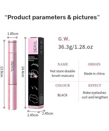 Double Mascara Stereotypes Lengthening Mascara with Mascara Primer Waterproof More Slender Curling Mascara for Longer Thicker Lashes - Buy Online on GoSupps.com