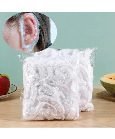 200 Pcs JZTang Disposable Clear Ear Covers | Ear Protectors for Hair Salon, Hair Dryer, Bathing - Buy Online on GoSupps.com