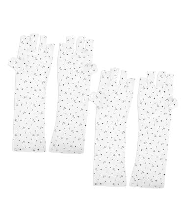 FOMIYES 6 Pairs Nail Gloves Mittens Manicure Dryer Gloves Manicure Accessories Nail Dryer Glove Gloves Nail Gloves Nail Art Gel Hand White Protector Polyester Women's - Buy Online on GoSupps.com