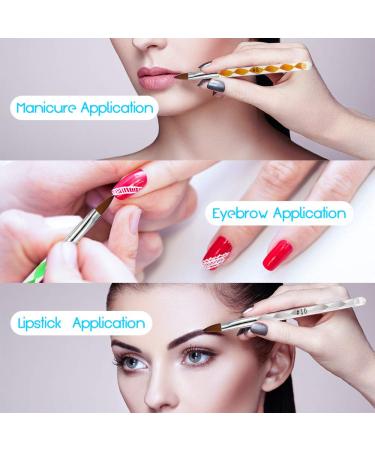 Kanoson 5-Piece Acrylic Nail Art Brush Set | UV Gel & Acrylic Powder Brushes for Stunning Nail Designs - Buy Online on GoSupps.com