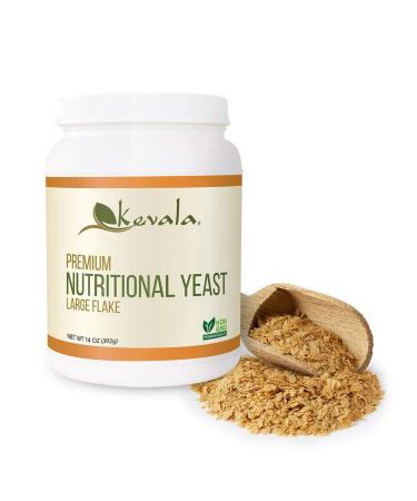 Kevala Nutritional Yeast Seasoning - Vegan, Low Sodium, Non-GMO, Gluten-Free, Kosher - 14 oz - Buy Online on GoSupps.com