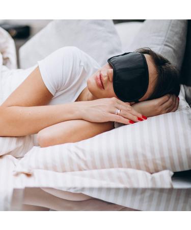 3D Contoured Luxury Blindfold Sleep Mask - Light Blocking Eye Blinder - Adjustable Strap - Royal Blue - For Men & Women - Soft & Comfortable - Travel & Shift Work - Buy Online on GoSupps.com