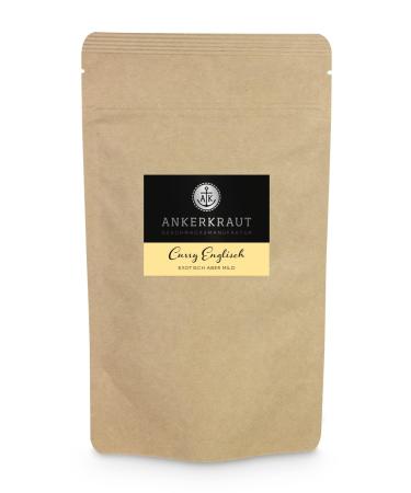 Ankerkraut English curry 160g in bag mild curry powder Indian spice mix vegan masala with rice and vegetables 160g bag