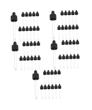 Gleavi 60 pc glass dripper liquid dripper Oil dripper Glass-drawing Medicine Pipette Accessories for essential oils Doner-eye droppers Transfer pipettes creamy skin oil silicone essential oil As shown