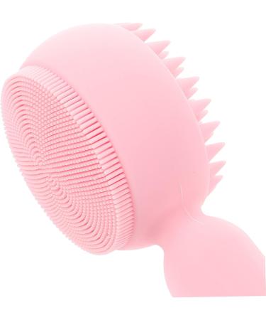 POPETPOP Silicone Face Brush Pore Scrubber Hand Scrubber Silicone Face Exfoliator Face Scrub Brush Facial Brush Face Scruber Facial Scrubber Cleansing Brush Pink Silica Gel Double Sided 3d 11x5cm Pink - Buy Online on GoSupps.com