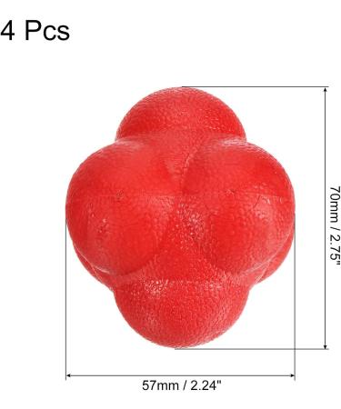 Patikil Bounce Reaction Ball - Red | Coordination & Agility Training for Speed Reflexes with TPR Material - Buy Online on GoSupps.com