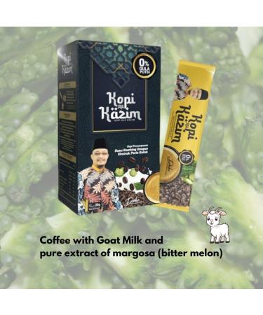 Margose-based arabica and robusta coffee - Bitter melon - 10 20g bags - No white sugar - Goat's milk - Buy Online on GoSupps.com