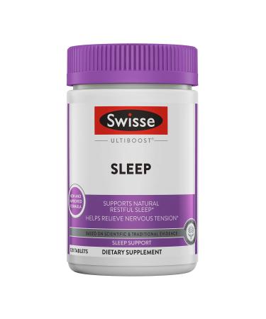 Swisse Valerian Root Capsules | Valerian Root Extract + Magnesium + Licorice + Hops | Melatonin Free Herbal Sleep Support Supplement | Helps Relieve Nervous Tension | 120 Tablets