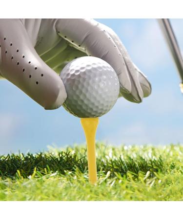 Jawflew Golf Tees - 50 Pack of 3.3 Tall Natural Wood Tees to Reduce Side Spin and Friction - Buy Online on GoSupps.com