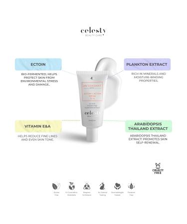 Celesty Beauty Antioxidat Face Cream Ectoin-Powered Anti-Aging Serum for Wrinkles & Fine Lines Moisturizer Skin Repair Even Skin Tone Vitamin E & A Plankton Extract Hydrating Serum - Buy Online on GoSupps.com