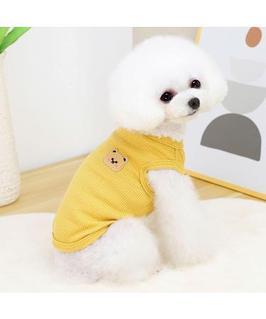 Cotton Dog Shirt Summer Lightweight Pet T-Shirts - X-Large 2PCS Yellow&Green - Buy Online on GoSupps.com