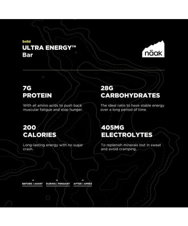 N ak Berries & Nuts Ultra Energy Bars 12 Pack High Protein Snack High Fiber Dairy Free Vegan - Buy Online on GoSupps.com