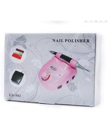 Acrylic Nail Drill Set Bits Manicure Pedicure Kit with Updated Heat Resistant Handpiece Nail Buffer Manicure Pedicure Polishing Tools Pink - Buy Online on GoSupps.com