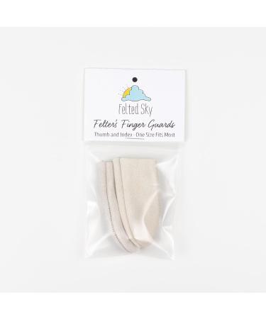 Thick Genuine Suede Leather Finger Guards for Needle Felting - Finger Protection for Crafting - One Size Fits Most - Thimble for Needlework - Cots for DIY and Sewing - Buy Online on GoSupps.com