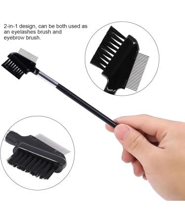 Qukaim Eyebrow Brush Stainless Steel Eyebrow Eyelash Comb Brush for Cosmetic Makeup Extension Tools - Buy Online on GoSupps.com