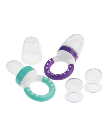 Clevamama 3014 Clevafeed Fruit Pacifier - Silicone Fruit Pacifier (2x) multi-coloured 50 g Twin