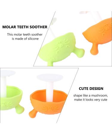 2PCS Faruta Mushroom Teether Pacifier for Breastfed Babies - Assorted Colors - Buy Online on GoSupps.com
