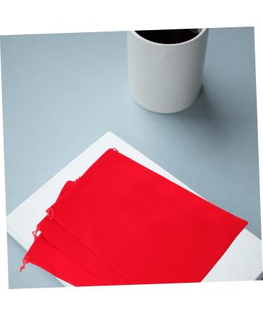 WOONEKY 3pcs Hair Dryer Storage Bag Travel Makeup Bag Organizer Blow Dryer for Curly Hair Red Flannel - Buy Online on GoSupps.com