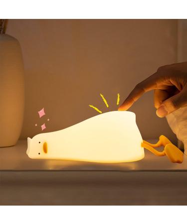 CooPark Duck Night Light - Dimmable Touch Lamp for Kids, Women, and Nursery - Cute Animal Design with Timer Function - Ideal for Bedroom or Children's Room - Buy Online on GoSupps.com
