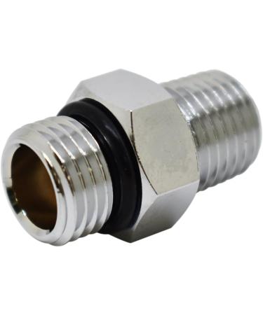 Scuba Choice Diving Male 9/16-18 to Male 1/4 NPT Adaptor - Silver - Buy Online on GoSupps.com