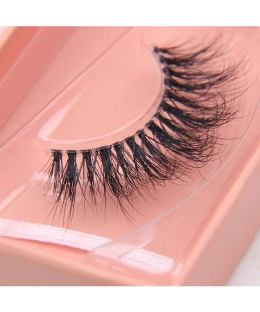 Arimika Clear Band Full Volume Fluffy 3D Mink False Eyelashes- Natural Thick Glam 3D Look With Invisible Line Strip Lashes S006