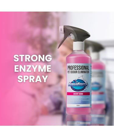 Pet Odour Eliminator Spray Strong Enzyme Odour Bacteria Eating Deodoriser & Dog Urine Neutraliser | Pet Odour Remover | Smells from Carpet Upholstery - Buy Online on GoSupps.com