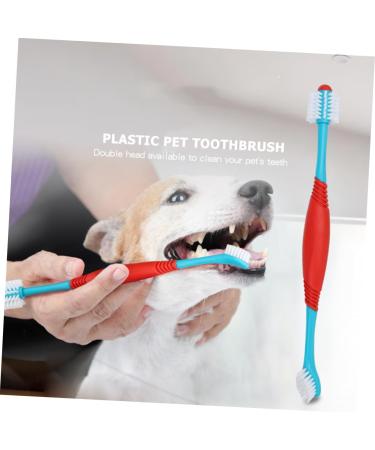 Angoily 2pcs Convenient Double-headed Bristles Pet Double-head Brush for Small Cleaning Soft-bristles Tooth - Buy Online on GoSupps.com