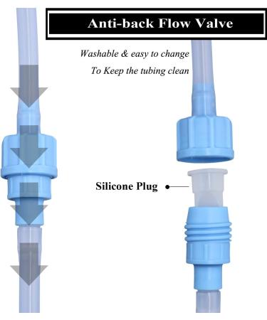 Topquafocus 2L Knlistier-Eimer Kit Leak-Proof Stainless Steel Intestinal Cleaning Bucket for Home Use | Blue - Buy Online on GoSupps.com