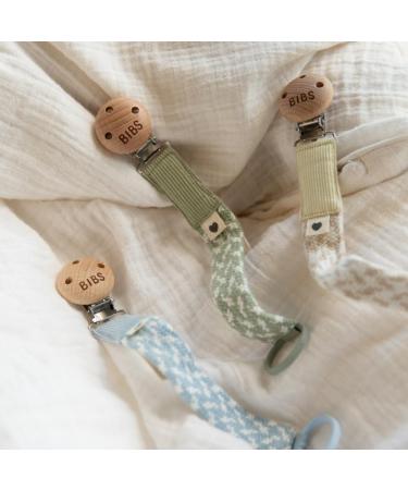 BIBS Paci Braid Organic Cotton Pacifier Chain | Danish Design for 0-36 Months | Sand/Ivory Shop Internationally - Buy Online on GoSupps.com