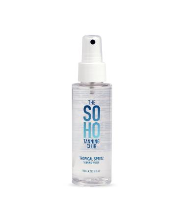 The Soho Tanning Club Tanning Water 100ml | Tropical Spritz Scented Tanning Water Mist | Hydrating Tanning Mist Water Spray | Hyaluronic Acid Tanning Spray | 100% Vegan & Cruelty Free