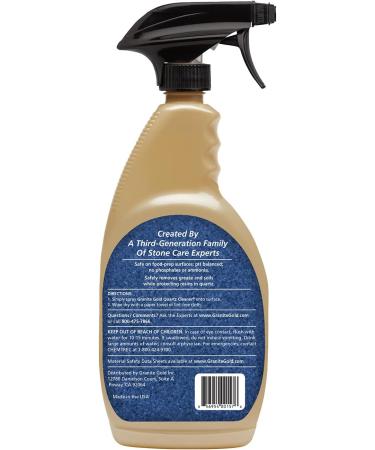 Granite Gold Quartz Cleaner Spray for All Quartz Surfaces - 24 Fl Oz (Pack of 6) - Perfect for Caesarstone Cambria & Silestone - International Shipping Available - Buy Online on GoSupps.com