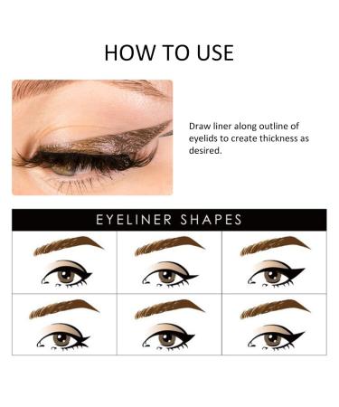 Rose Gold & Bronze Glitter Liquid Eyeliner Set - Waterproof, Smudge Proof, Long Lasting - 2 Pcs Metallic Satin Finish Makeup Pens - Buy Online on GoSupps.com
