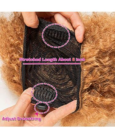 Buy Afro Puff Hair Bun Drawstring Ponytail - 10 Inch Human Hair Clip In Extensions #30 | International Shipping Available - Buy Online on GoSupps.com