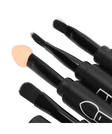 4 in 1 Telescopic Makeup Brushes Set - Retractable Lipstick Eyebrow Eyeshadow & Face Brush - Portable Cosmetic Tool for Home Travel & Beauty Salons (Black - Buy Online on GoSupps.com