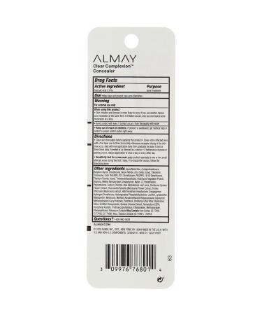 Almay Clear Complexion Concealer Corrector Light 100 0.18 oz - Pack of 2 - Buy Online on GoSupps.com