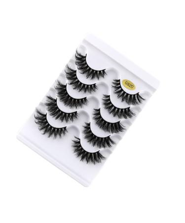 minkissy 5 Pairs Fake Eyelashes Reusable Black Eyelashes Makeup Decor Adhesives False Eyelashes Black Accent Decor Artificial Eyelashes Hand Decor 3d Extend End of Eye Miss Imitation