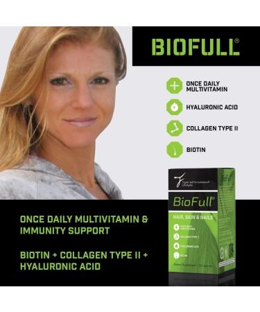BioFull Hair Skin Nails - Biotin & Collagen Supplement for Hair, Skin & Nails - Buy Online on GoSupps.com