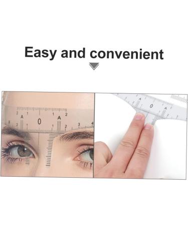 Baluue 20 Pcs Eyebrow Design Ruler Microblading Adhesive Eyebrow Sticker Eyebrow Ruler Tool White Plastic 22x5cmx2pcs Whitex2pcs - Buy Online on GoSupps.com