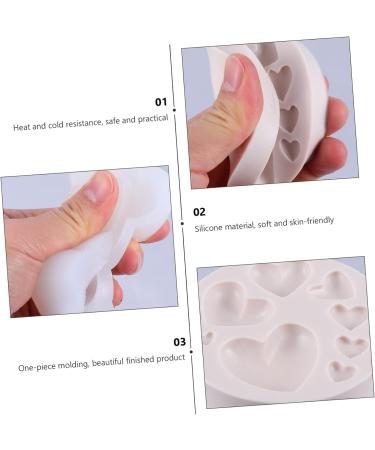 Ciieeo 6 Pcs Mold Silicone Ice Cube De para Gelatinas Jewelry Pendant Holiday Baking Cake Casting Resin Valentine Chocolate Mould Biscuit Mould 3D Candy Silica Gel Small Tools 8X5.5X3CMx3pcs Random Colorx3pcs - Buy Online on GoSupps.com