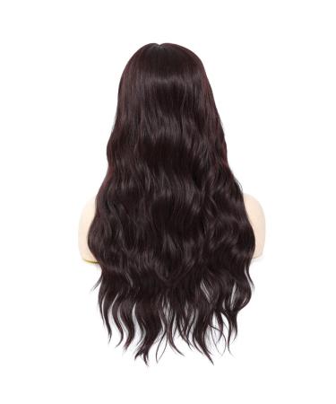 X-Tless Lace Front Wig - 26 Inch Red & Black Middle Part Natural Look Women s Wig with Lace Front (99J) - Buy Online on GoSupps.com