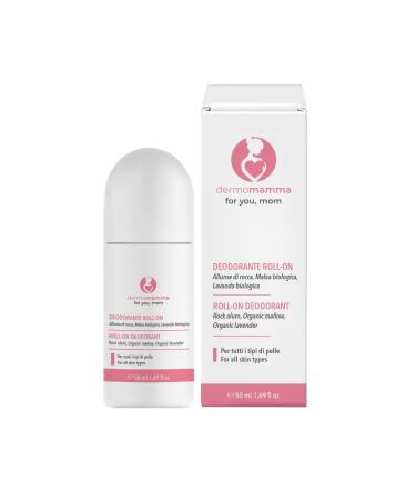 dermomamma 24-hour Roll-on Deodorant - Aluminum-free alcohol-free vegan and green formula suitable for use during pregnancy and breastfeeding 50 ml