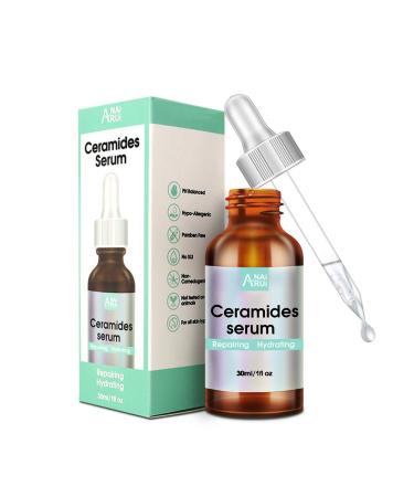 Ceramide Face Serum with Hyaluronic Acid  for Line Erasing  Wrinkle Correction  Skin Barrier Repair  Soothe Cracked and Redness  Anti Aging Ceramide Serum  1 Fl.oz - Buy Online on GoSupps.com