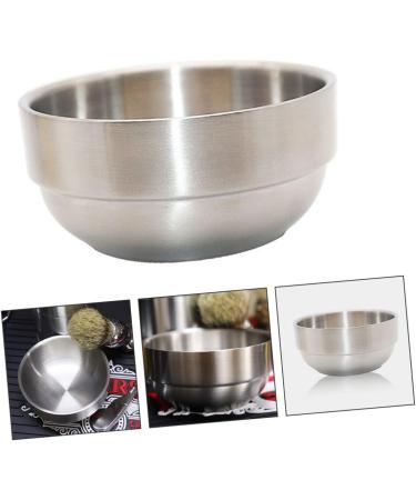 Frcolor Foam Dishwasher Mixing Bowl - Perfect Shaving Soap Container & Toning Shell - 9x9x4.9cm Silver | Ideal for Shaving Cream & Tools - Buy Online on GoSupps.com