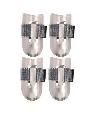 dewdat Finger Protectors For Food Cutting Steel Finger Protector Thumb Shelter Set For Seafood Preparation Opening Cutting Handling